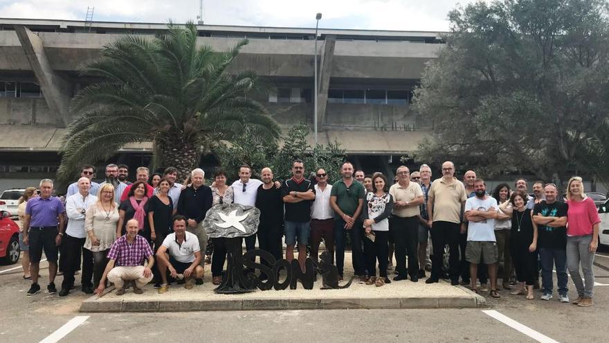 Joan Ordoinas ha sido homenajeado esta mañana por sus compañeros