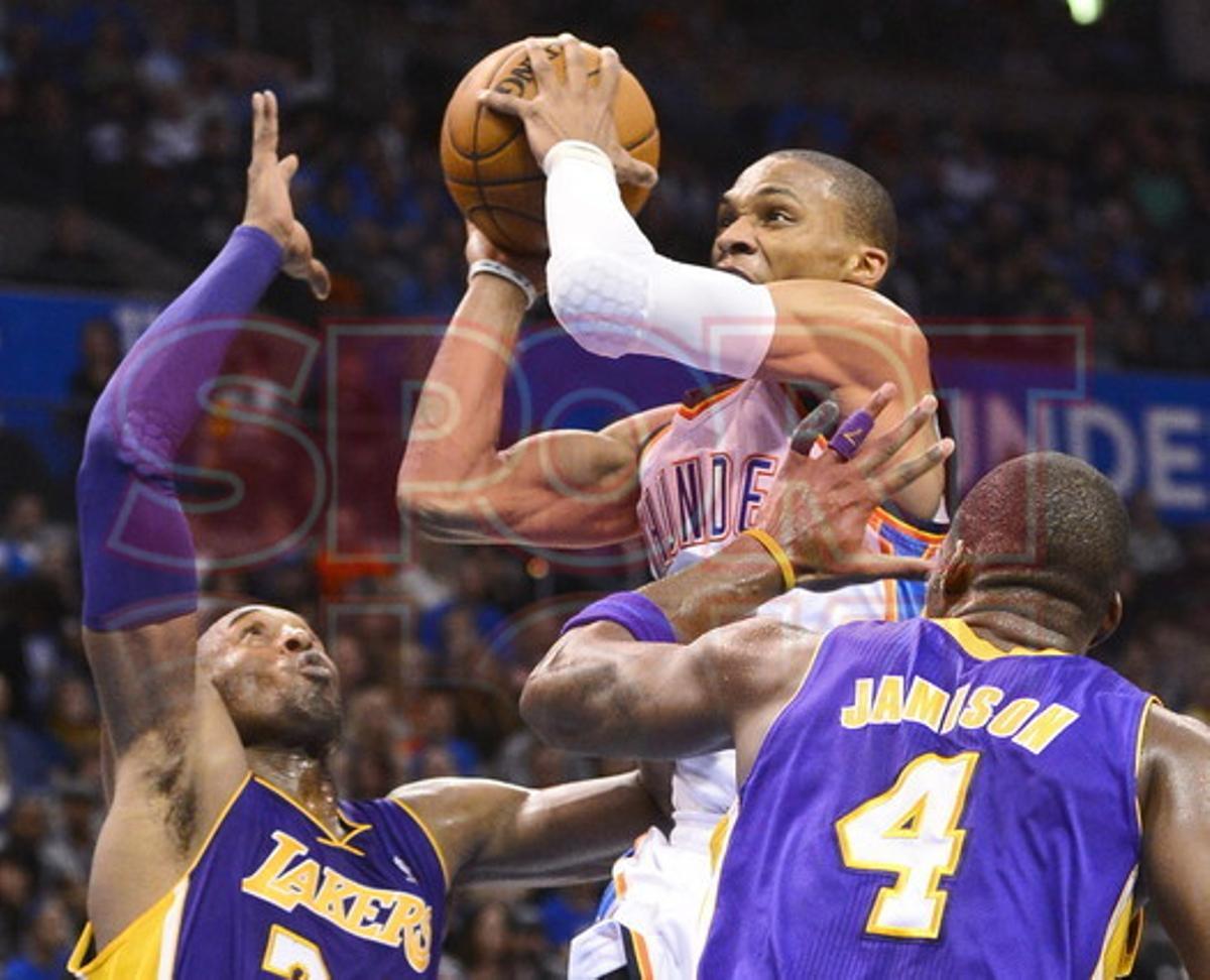OKLAHOAM THUNDER, 114- LA LAKERS, 108
