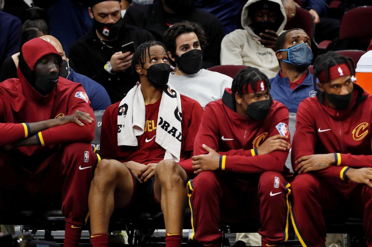 Ricky estuvo junto a sus compañeros en la derrota ante Atlanta