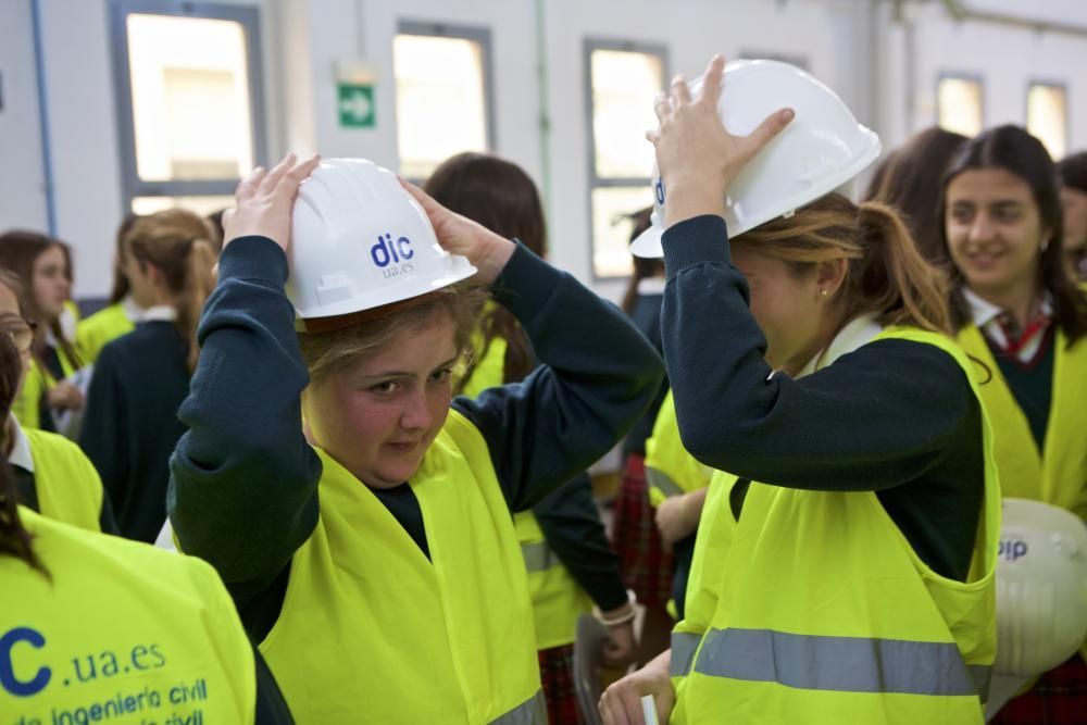 Alumnas de la ESO conocen la Ingeniería Civil