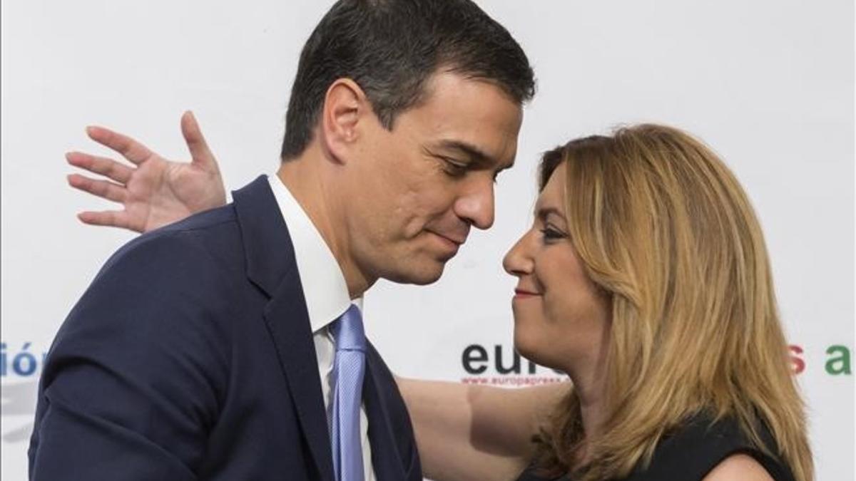 Pedro Sánchez y Susana Díaz.