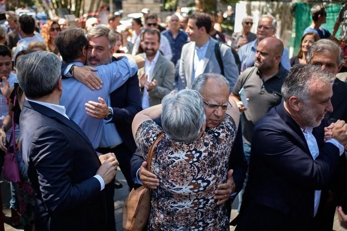 PSOE, NC, Podemos y ASG firman el pacto de Gobierno de Canarias