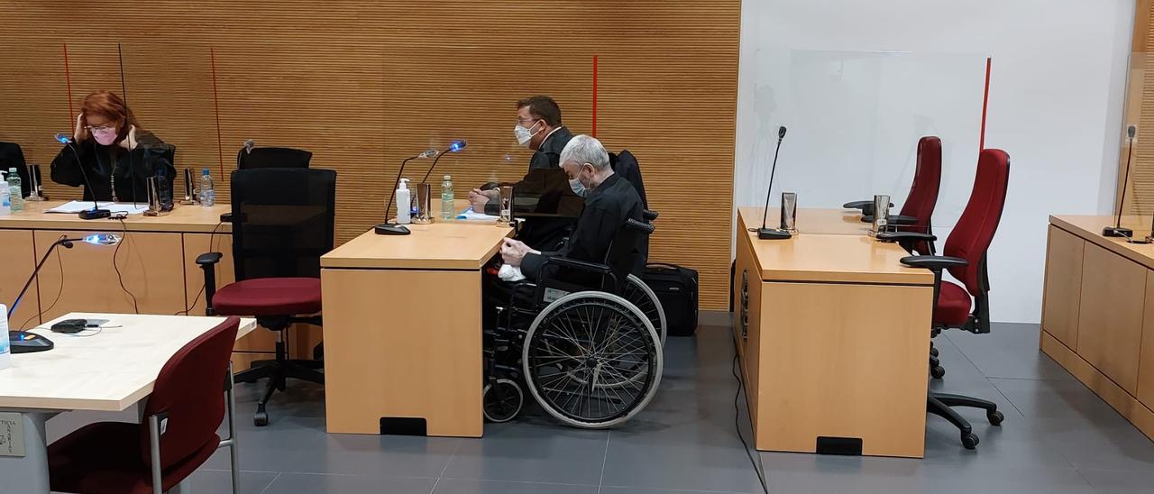 Ángel Montesdeoca durante el juicio en la Audiencia Provincial de Las Palmas.