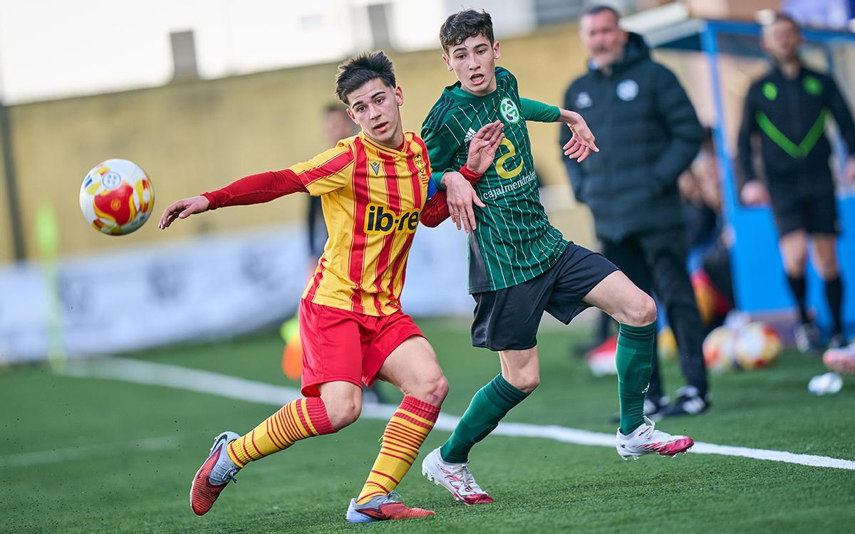 Partido entre las selecciones extremeña y balear de categoría cadete.
