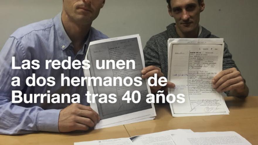 Las redes unen a dos hermanos de Burriana tras 40 años