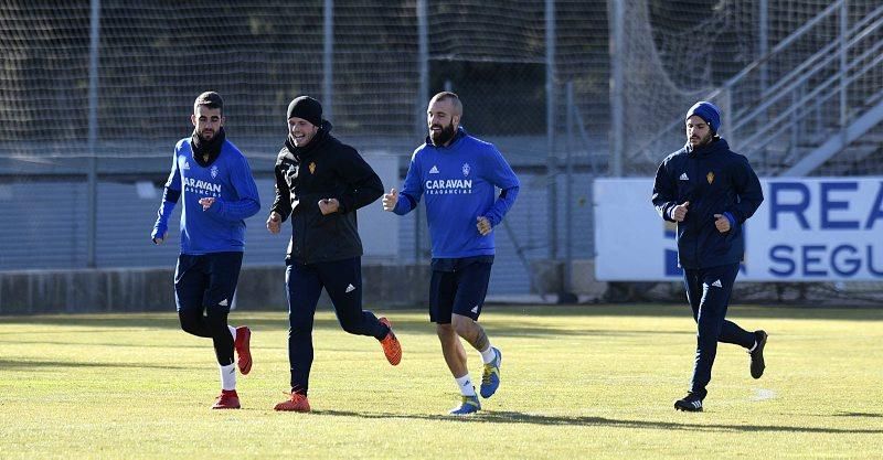 Sesión de entrenamiento del Real Zaragoza