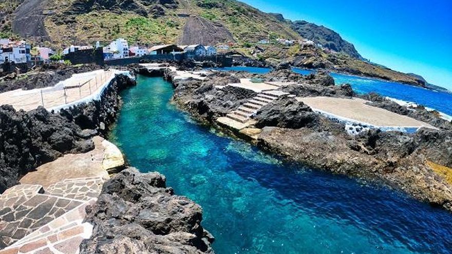 La zona de baño de El Caletón, en Garachico