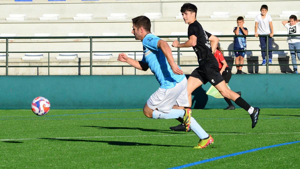 Una acción del duelo en Moaña-