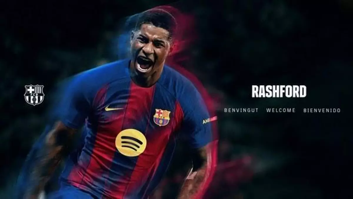 El Barça anuncia el fichaje de Rashford, que lucirá el '14'