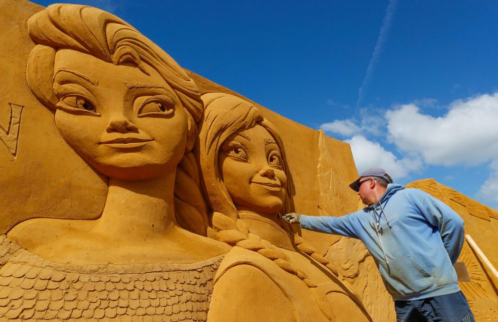 Festival d'escultures de sorra a Bèlgica