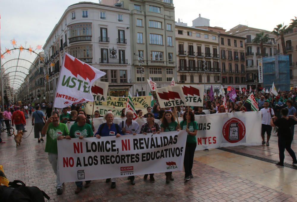 Manifestación contra la reválida en Málaga