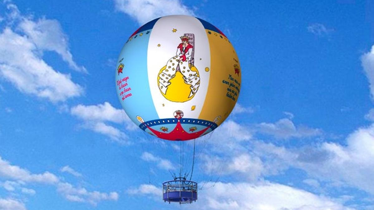 Los visitantes que se acerquen hasta el Parque del Principito en Alsacia podrán viajar a los planetas que aparecen en la novela a bordo de estos &quot;globos planeta&quot;.