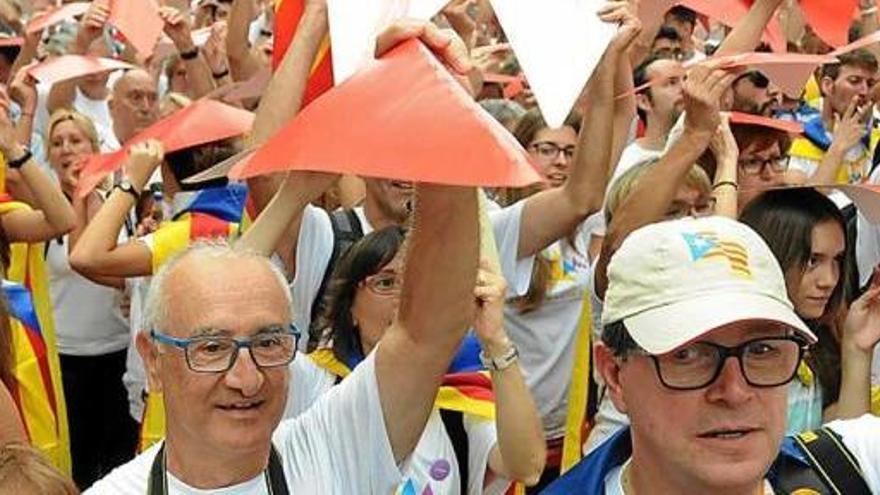 Celebració de la Diada a la Meridiana de Barcelona, l&#039;any passat