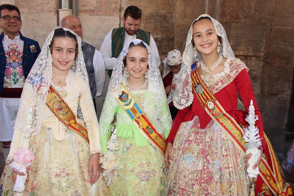 Falleras mayores 2019 en la Procesión de la Virgen