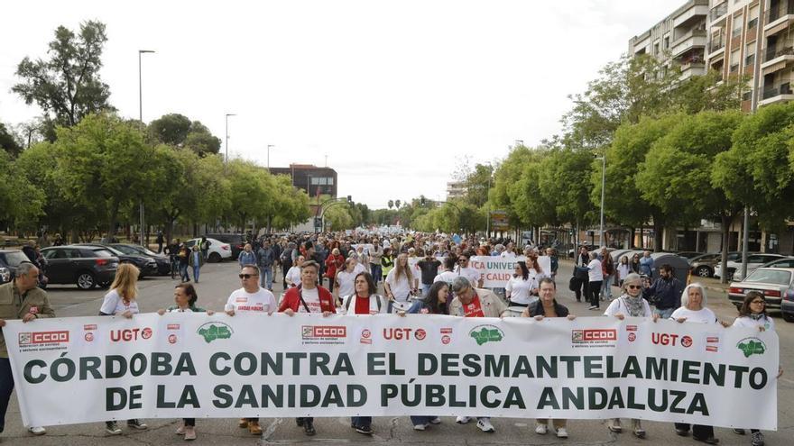 La manifestación por la sanidad andaluza, en imágenes