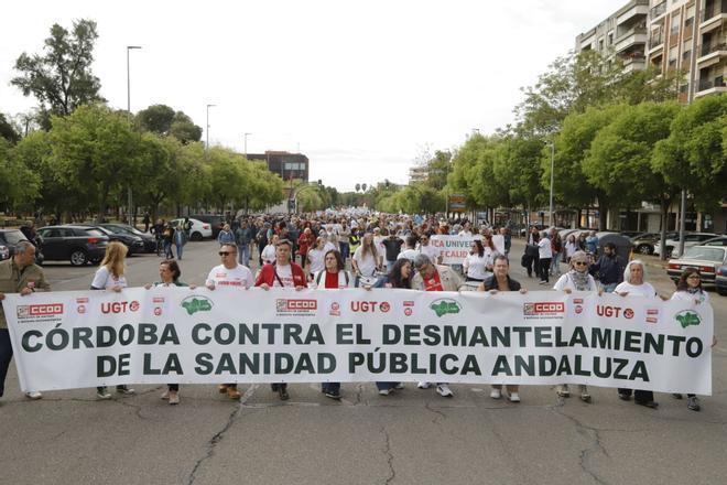 La manifestación por la sanidad andaluza, en imágenes