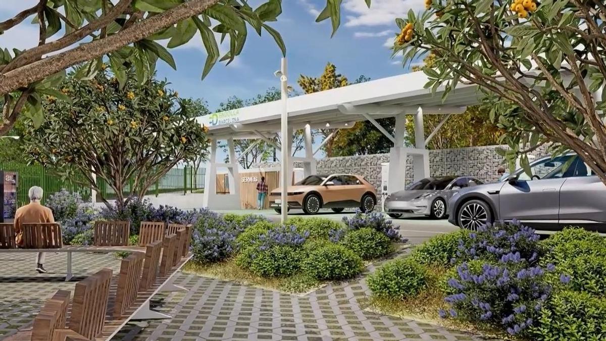 Futura electrolinera ultrarápida de la ronda de Dalt