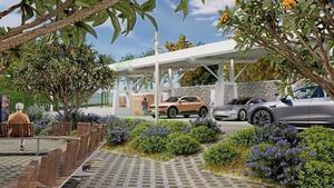 Futura electrolinera ultrarápida de la ronda de Dalt