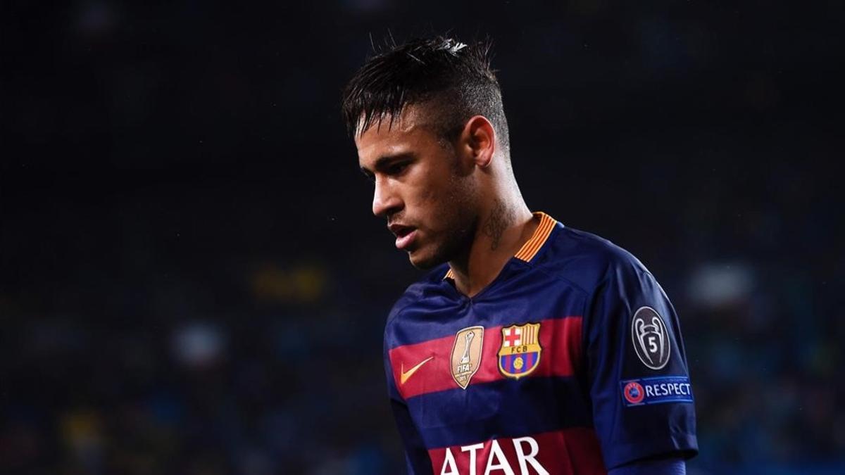 Neymar, durante el partido del Barça contra el Arsenal en el Camp Nou.