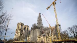 Las obras en la catedral de Notre Dame.