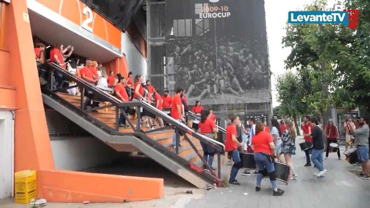 La Fonteta  se abre al público para seguir el partido de cuartos de final España-Bélgica