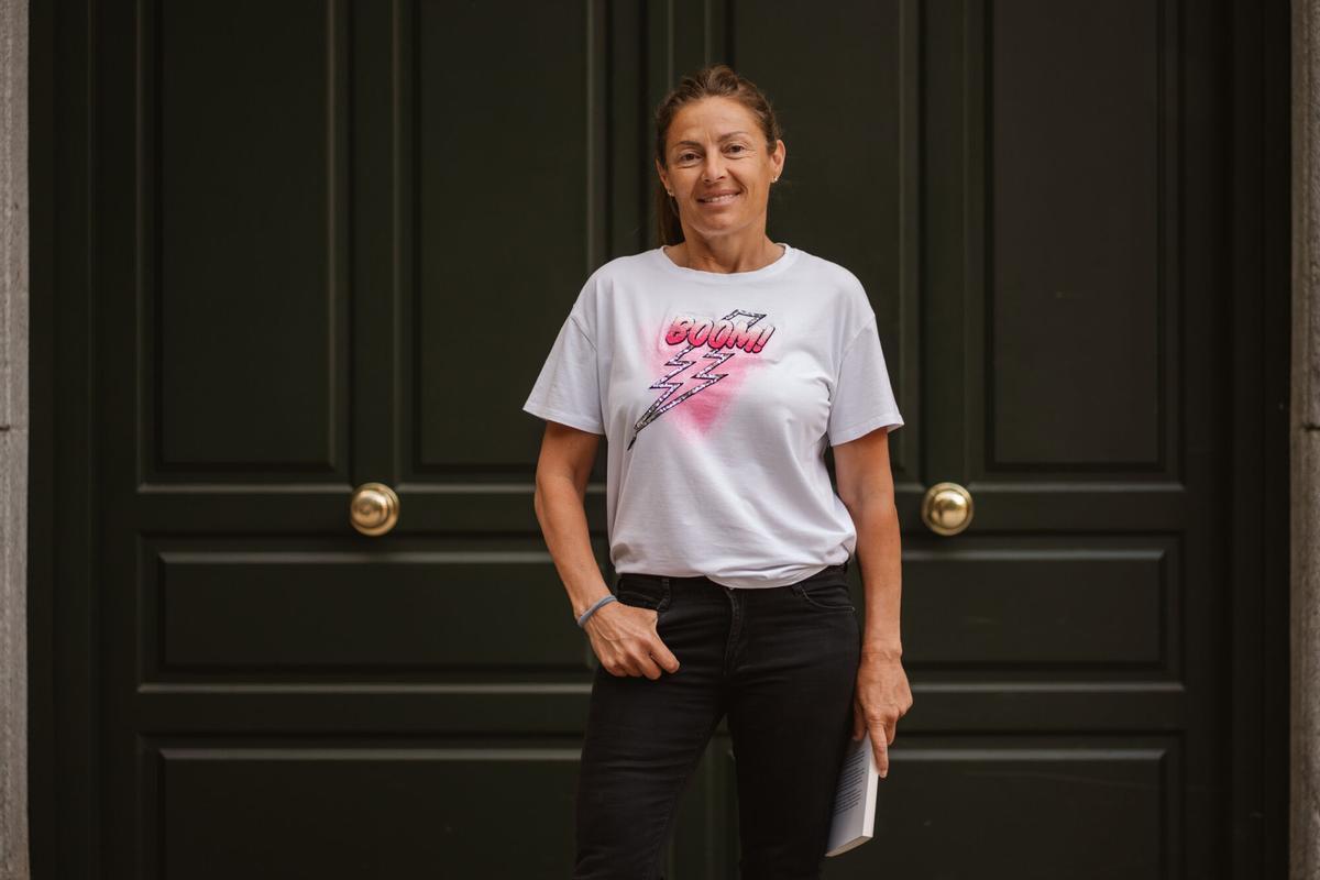 La atleta y policía Susana Vázquez en Madrid.