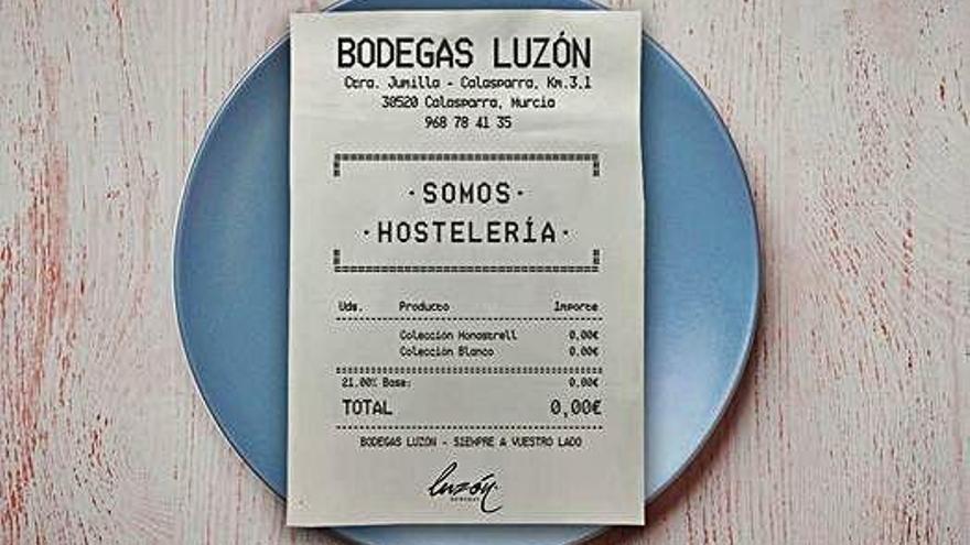 Bodegas Luzón regalará 3.000 botellas de vino a los hosteleros