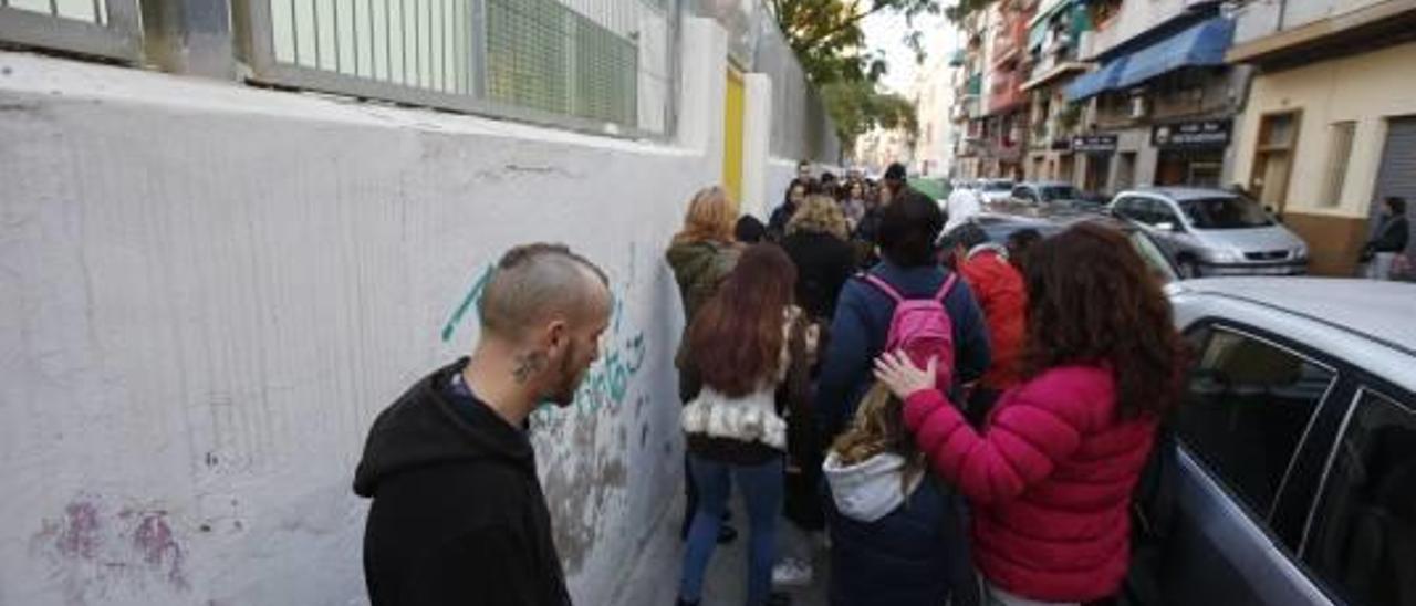 Obras a medias en el colegio Manjón Cervantes de Alicante