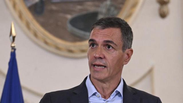 El president del Govern, Pedro Sánchez, ahir a Ceuta. | BORJA PUIG DE LA BELLACASA / EFE