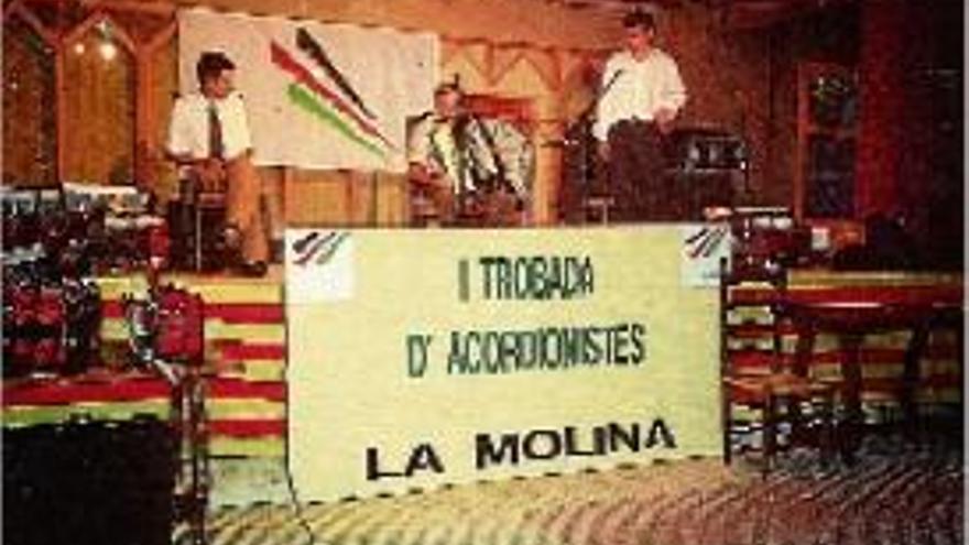 Imatge de la primera trobada de la Molina, celebrada l&#039;any 1989