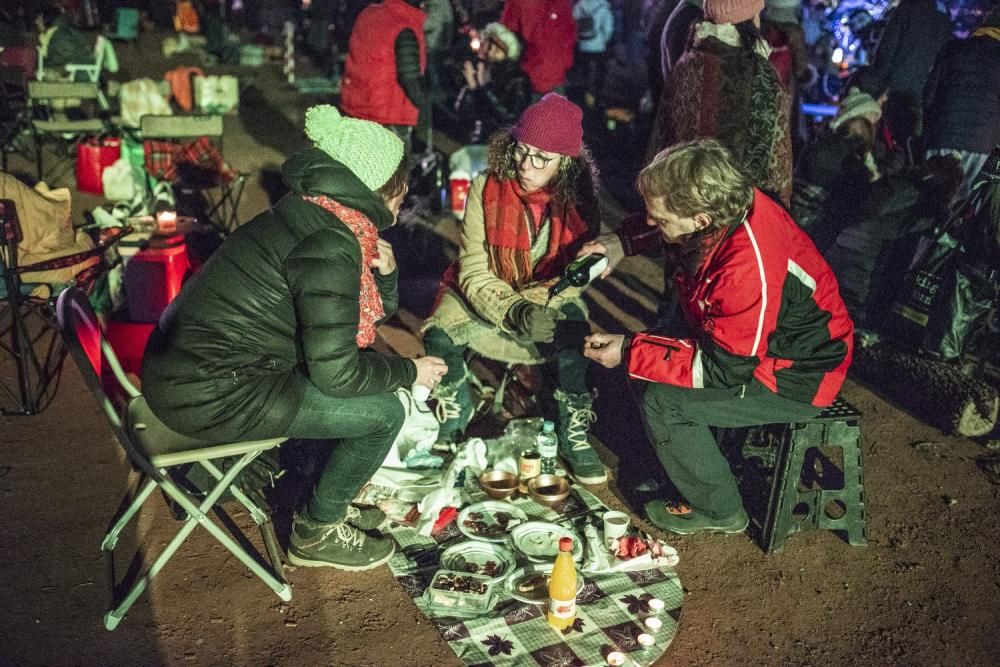 Prop de 3000 persones celebren el Cap d'Any a l'es