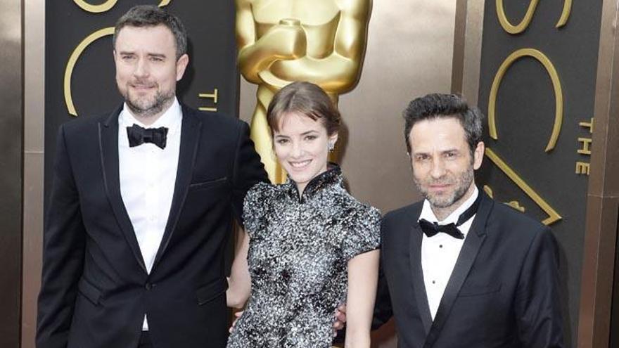 Crespo (izquierda), en la alfombra roja de los Oscar.