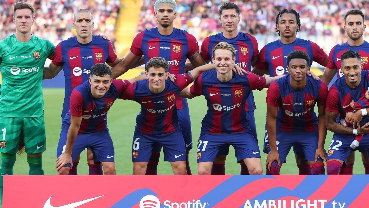 Alineación del Barça en el Gamper contra el Tottenham