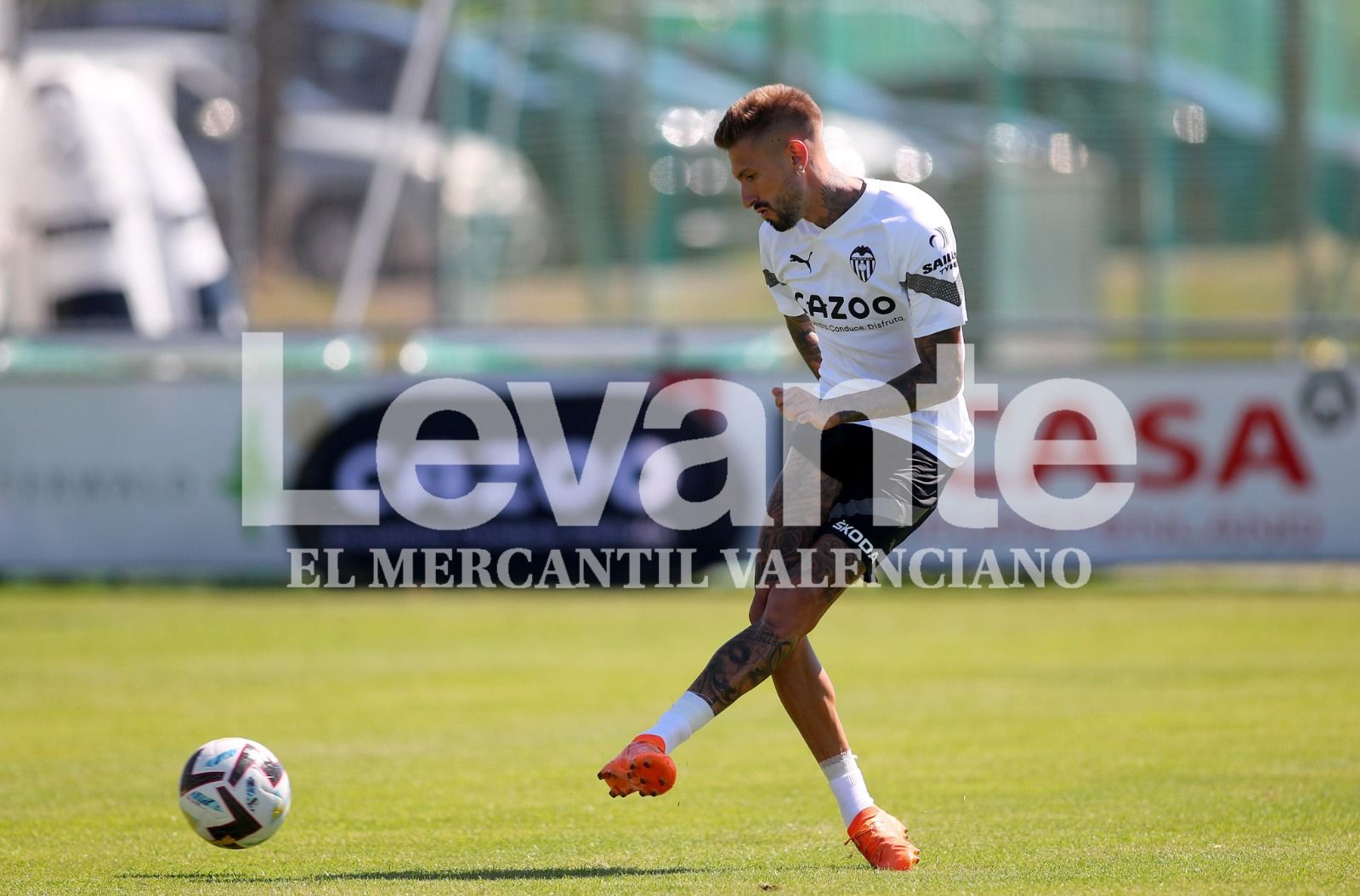 Entrenamiento del Valencia CF en Suiza