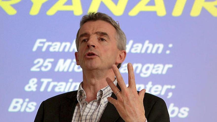 El presidente de Ryanair, Michael O&#039;Leary, durante una rueda de pernas en Mainz, Alemania, el pasado 20 de mayo