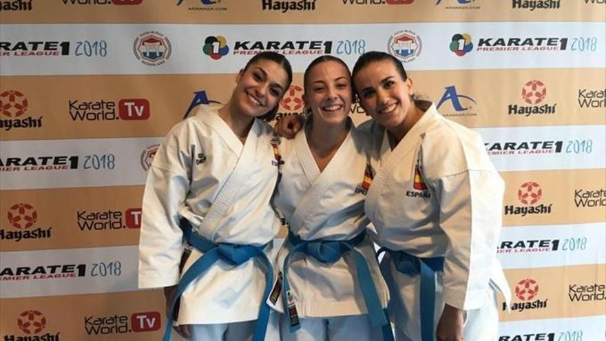 La karateca extremeña Marta García se cuelga el oro en Rotterdan