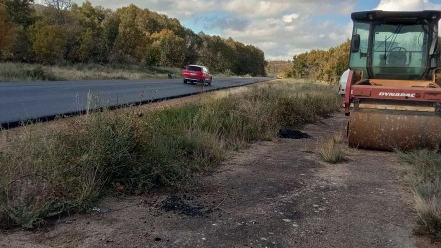 Las obras de la carretera de Ferreras de Arriba a Ferreras de Abajo, prácticamente ejecutadas