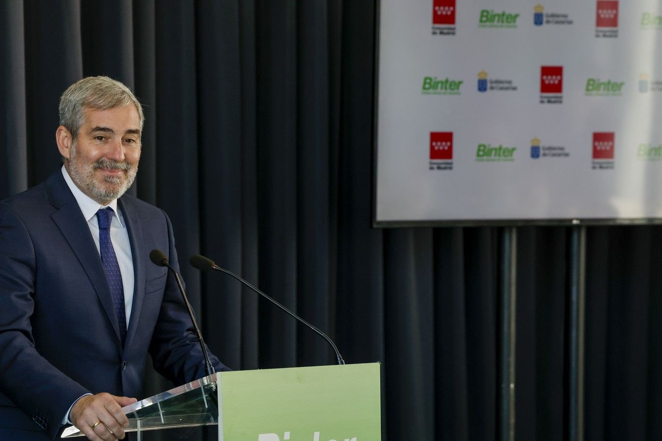 Presentación de la nueva ruta de Binter entre Canarias y Madrid