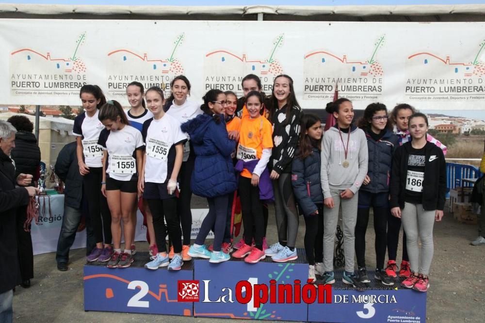 Final Regional de Cross Escolar: entrega de medallas