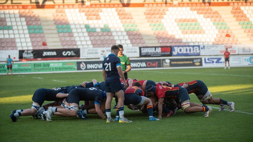 GALERÍA | Partido de rugby entre España y Escocia Sub-20 en el Ruta de la Plata de Zamora