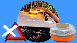 Luces de alerta V16 del coche que serán ilegales en 2026 siguen a la venta como homologadas: consejos para que no te engañen