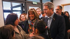 Marín y Cambray, durante la inauguración de la Escola Ernest Lluch de L’Hospitalet de Llobregat.