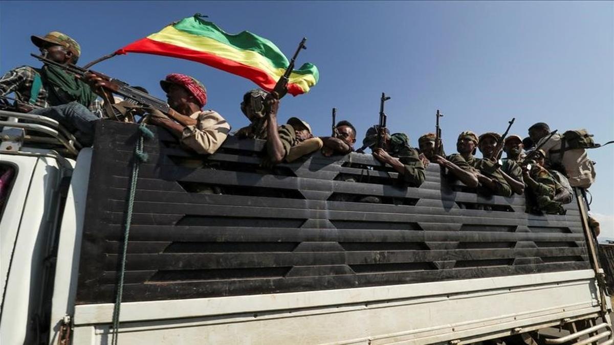 Soldados etíopes.