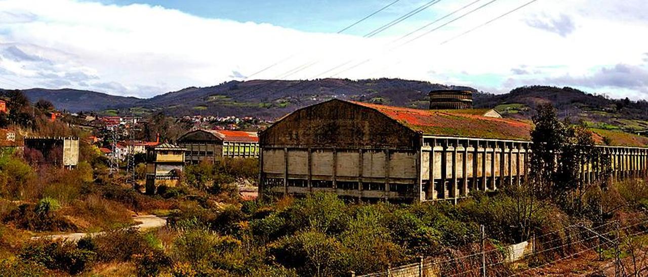 Los terrenos de Nitrastur, en el término municipal de Langreo. | fernando rodríguez