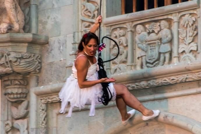 'Los Amantes del  Cielo', de Temudas Fest, en la Plaza del Pilar Nuevo