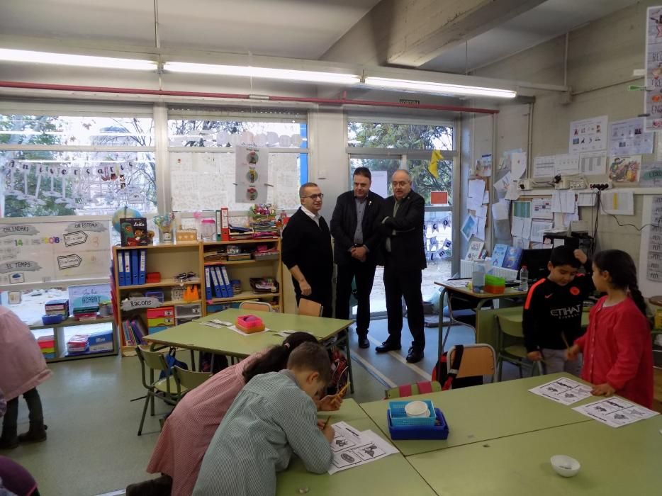 Visita del conseller Bargalló a centres educatius de Manresa i el Bages