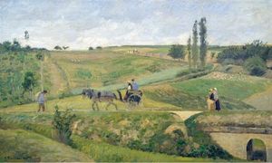 ’El camí de Marly’, c. 1870, de Camille Pissarro. Oli sobre llenç. 38,1 x 46 cm High Museum of Art, Atlanta, Geòrgia. Adquirit amb l’High Museum of Art Enhancement Fund, finançat per la Livingston Foundation, Hambrick Bequest, Alfred Austell Thornton en memòria de Leila Austell Thornton i Albert Edward Thornton Sr., i Sarah Miller Venable i William Hoyt Venable, la Phoenix Society, Mr. i Mrs. Jerome Dobson i Joan N. Whitcomb 