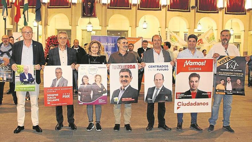 Arranque conjunto en Plaza Nueva de la carrera electoral para las municipales