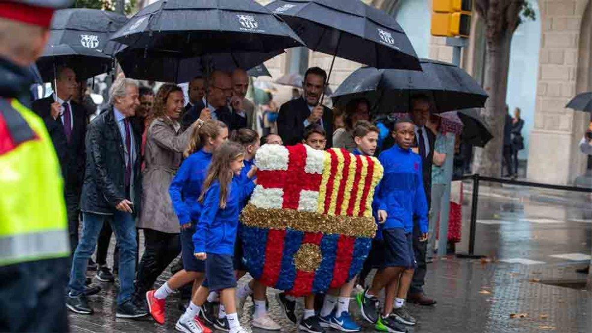 Jordi Cardoner participó en la ofrenda floral