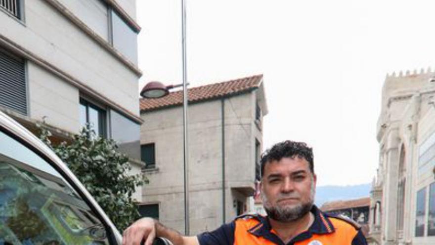 Jesús González Pexegueiro é presidente de Protección Civil de Porriño. | // A. GUTIÉRREZ